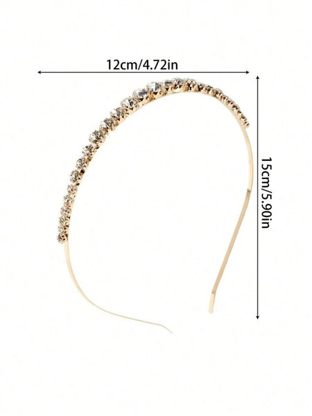 Diadem guld med stenar