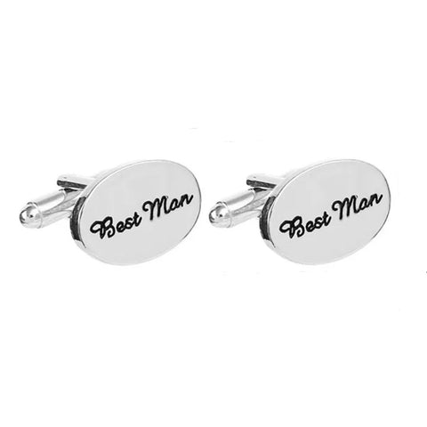 Manschettknappar silver “Bestman”