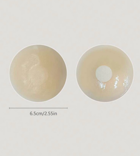 Självhäftande bröstvårtskydd silikon (nude, beige)