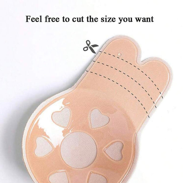 Självhäftande push up BH bröstvårtskydd hudfärg (nude, beige)