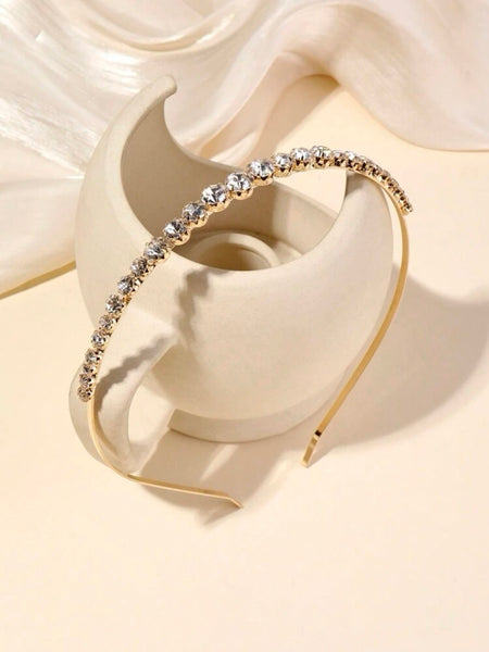 Diadem guld med stenar