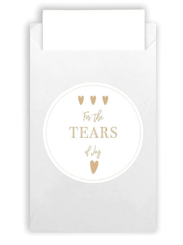 5-pack näsdukar glädjetårar tears of joy vita