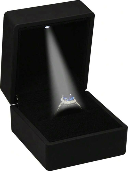 Ringask svart med belysning LED (ringbox)