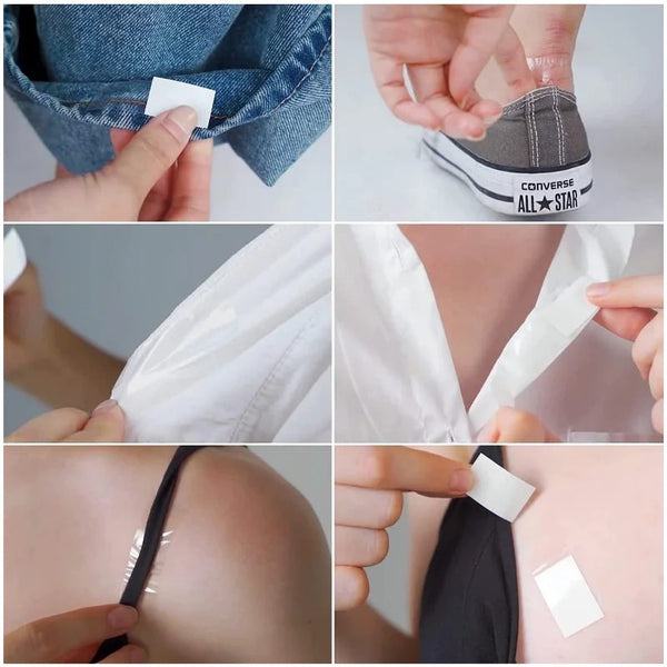Dubbelhäftande stripes kroppstejp/klädtejp (fashion tape)