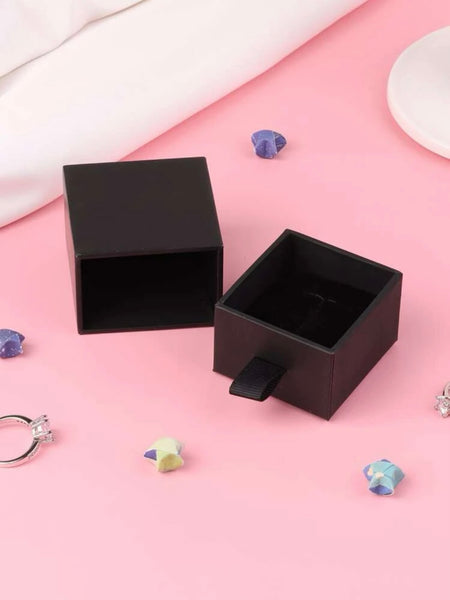 Ringask svart (presentask/ringbox)