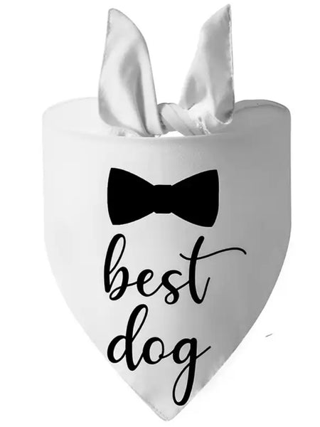 Hundscarf Best dog vit (bandana)