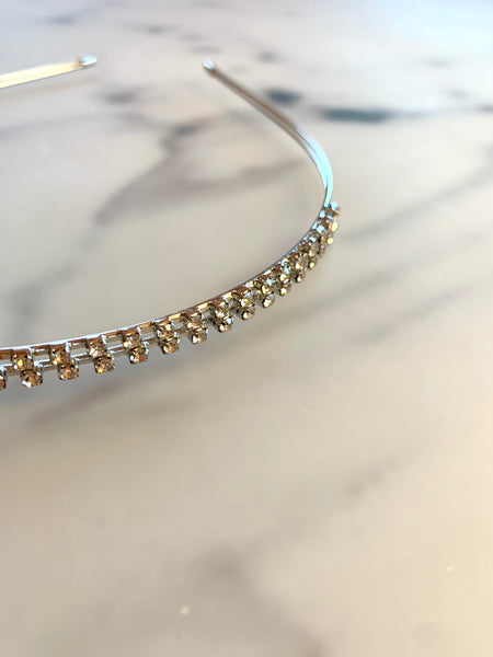 Diadem med stenar strass