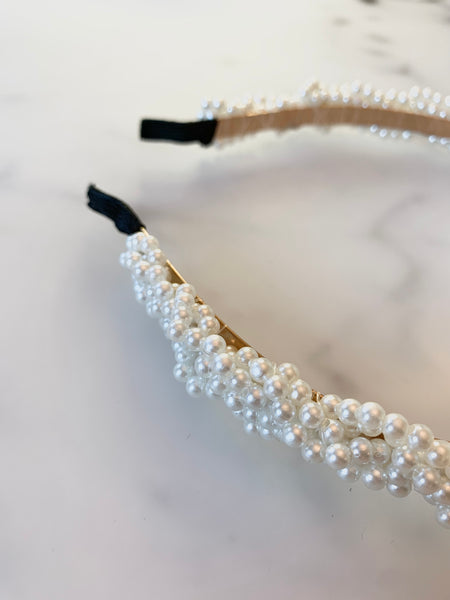 Diadem med pärlor