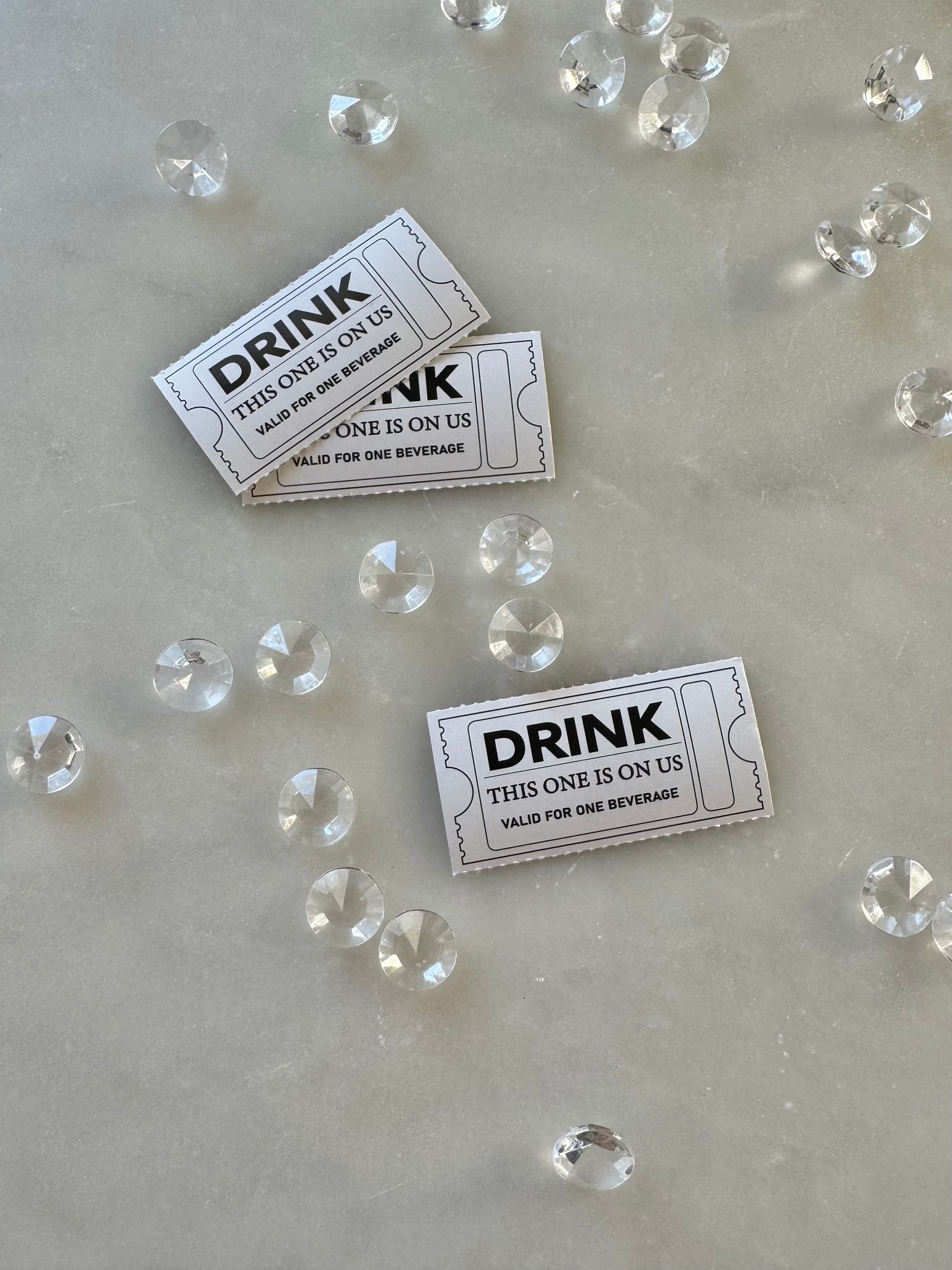 Drinkbiljett vit