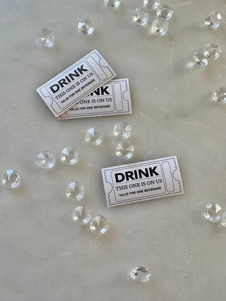 Drinkbiljett vit