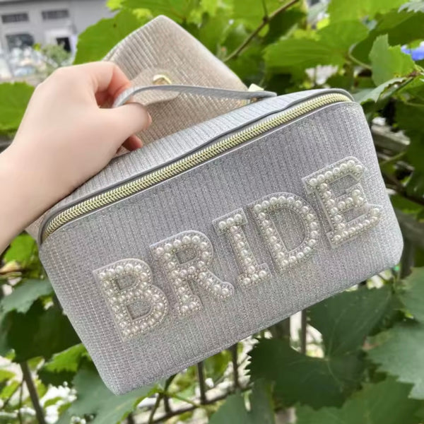 Necessär “Bride” sminkväska guld & silver