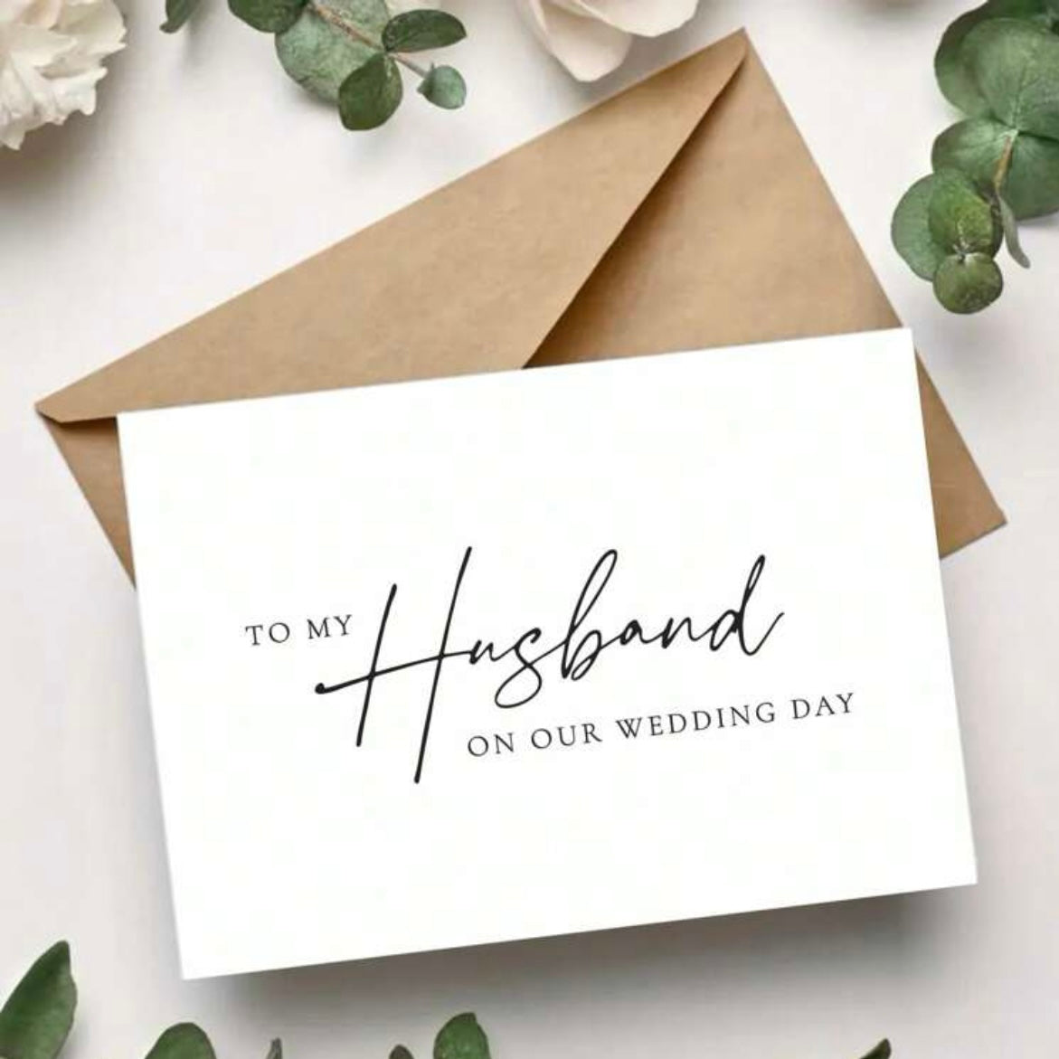 Kort till min man ”To my husband on our wedding day”