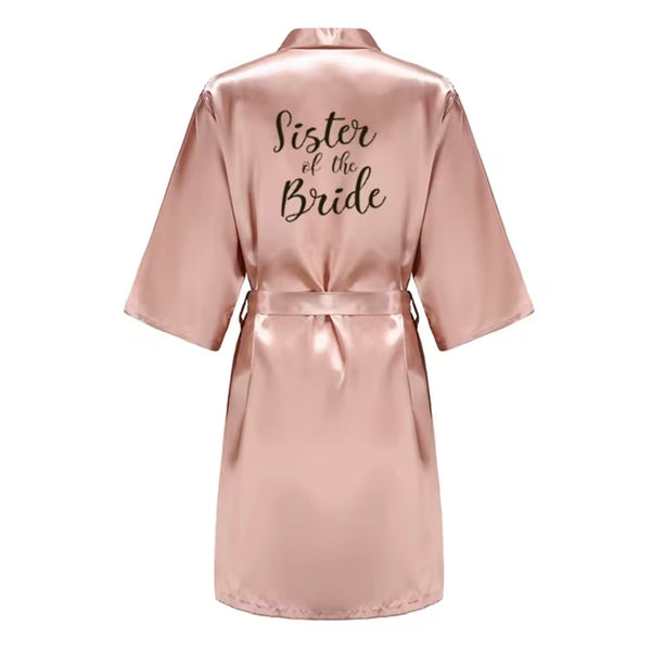 Kimono ”Sister of the Bride” dusty rose - morgonrock