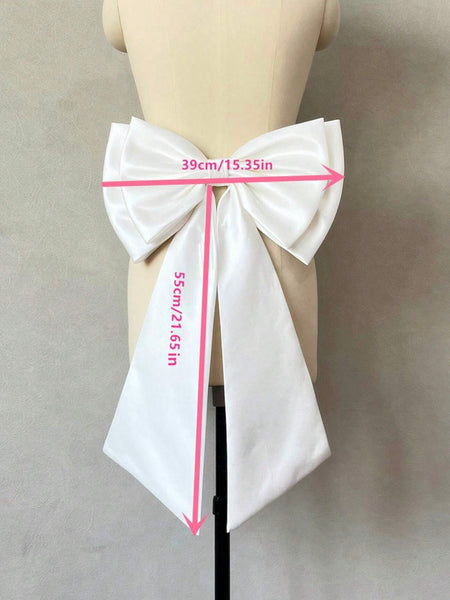 Rosett brudklänning vit satin