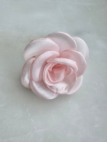 Blomma hårspänne ljusrosa