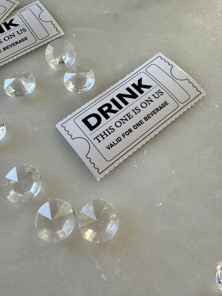 Drinkbiljett vit