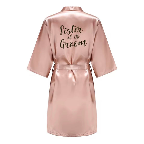 Kimono ”Sister of the Groom” dusty rose - morgonrock