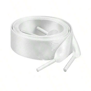 Skosnören satin vita 120 cm