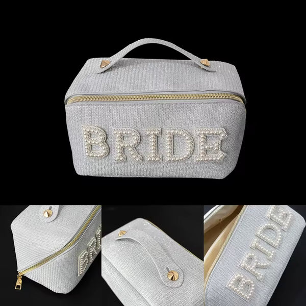 Necessär “Bride” sminkväska guld & silver