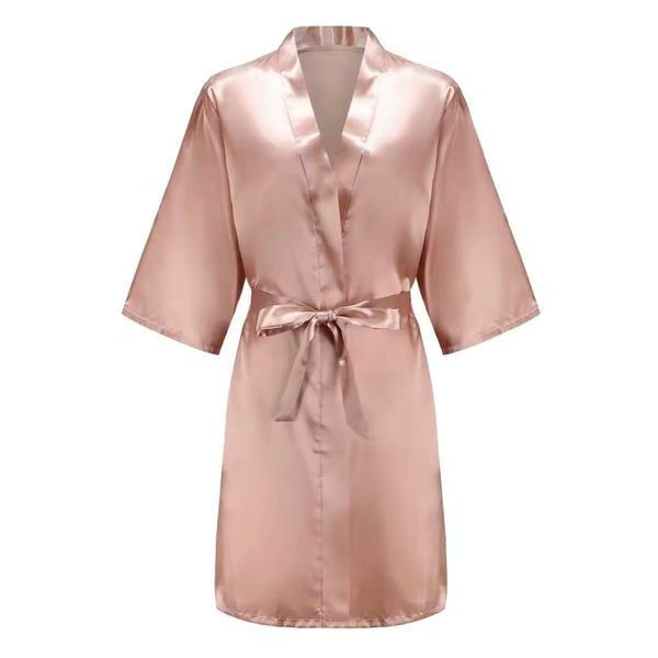 Kimono ”Sister of the Bride” dusty rose - morgonrock