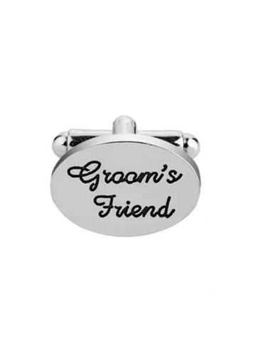 Manschettknappar silver “Groom’s friend”