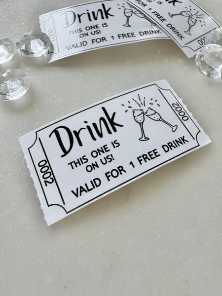 Drinkbiljett vit