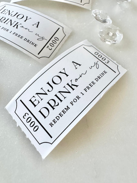 Drinkbiljett vit