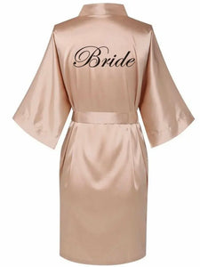 Kimono ”Bride” dusty rose - morgonrock