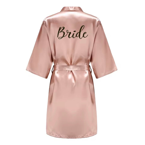 Kimono ”Bride” dusty rose - morgonrock