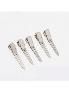 5-pack hårklämmor silver