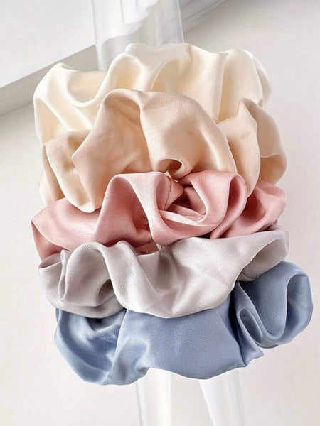 5-pack scrunchies hårsnoddar