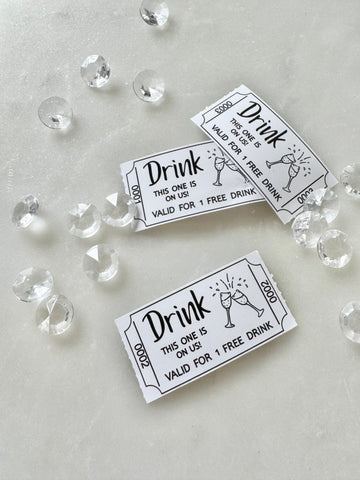 Drinkbiljett vit