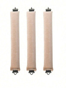 3-pack värmefria hårlockare beige Heatless Curls