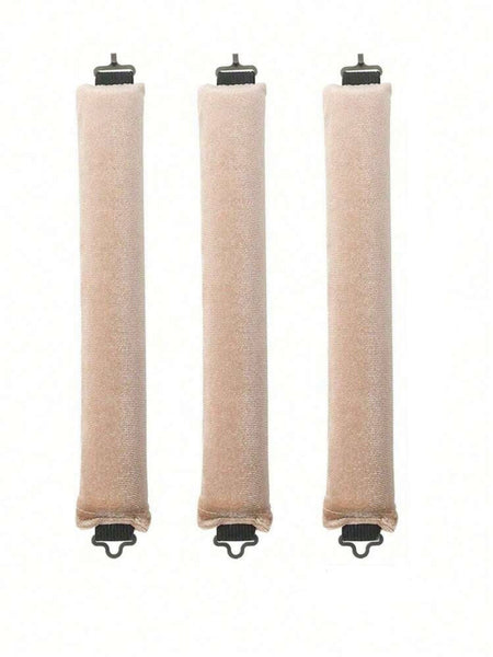 3-pack värmefria hårlockare beige Heatless Curls