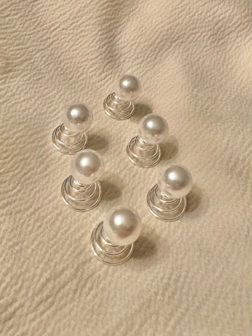12 st curlies med pärlor
