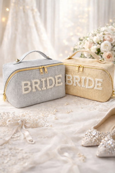 Necessär “Bride” sminkväska guld & silver