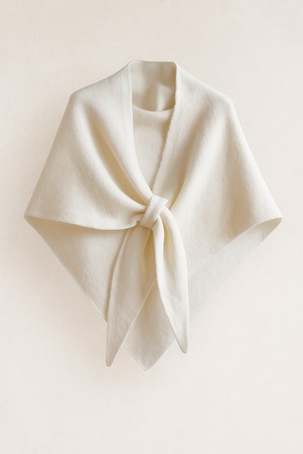 Värmande sjal i ivory/creme