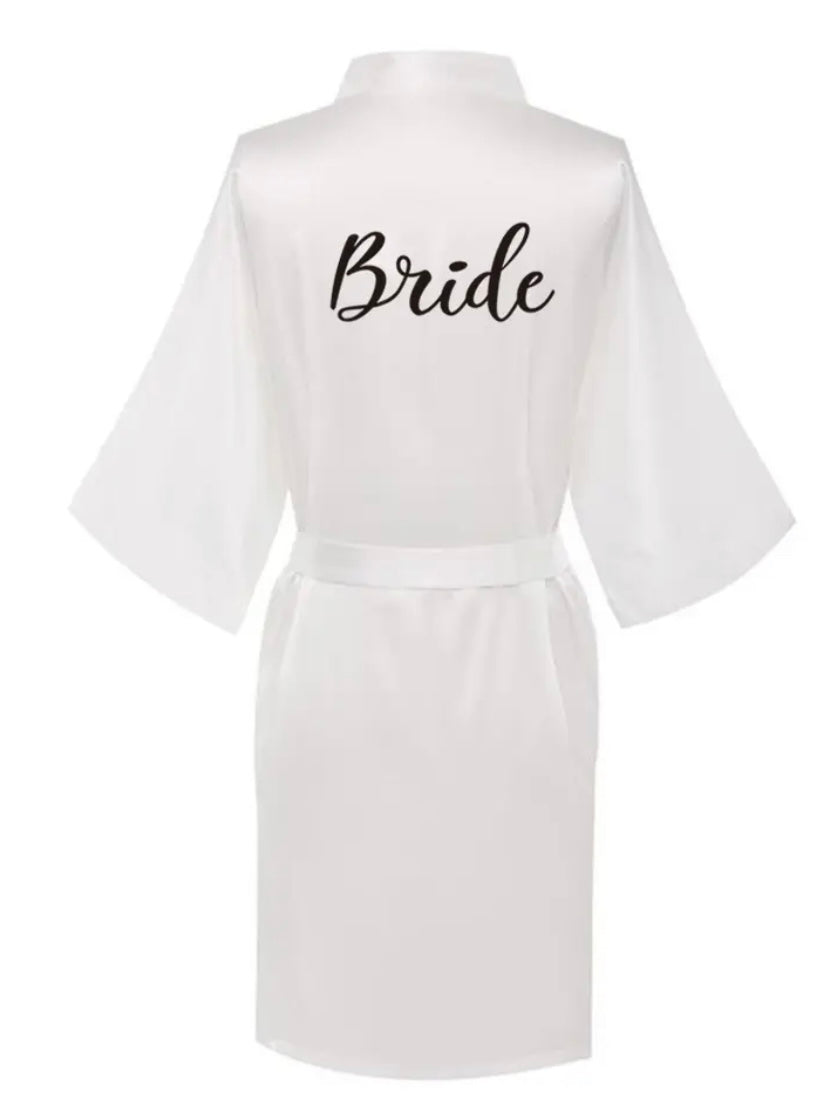 Kimono ”Bride” vit - morgonrock