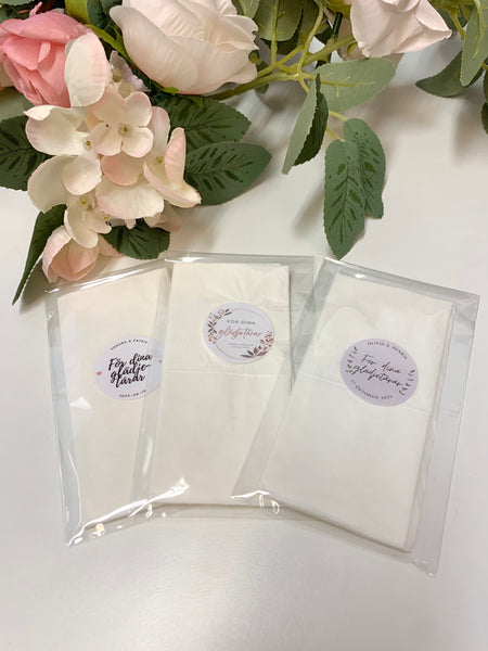 10-pack personliga näsdukar glädjetårar happy tears (18 olika motiv)